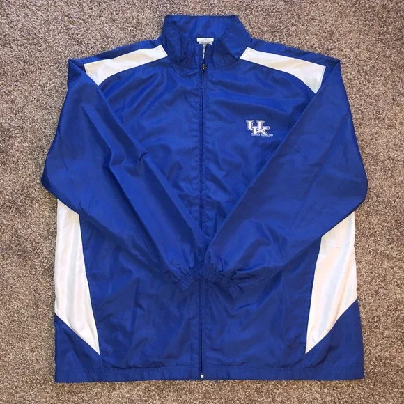 Mens Windbreaker Kentucky Wildcats Windbreaker Vintage University